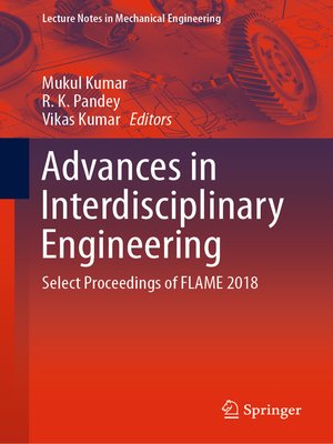 cover image of Advances in Interdisciplinary Engineering